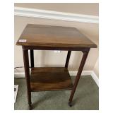 ROLLING STAND 2 TIER METAL 27" H X 17" W X 15.5"