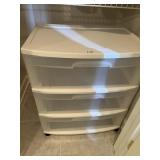 ROLLING 3 DRAWER CABINET PLASTIC