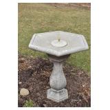 CEMENT BIRD BATH