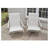 TWO SWIVEL ARMCHAIRS MATCH 56