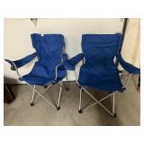 TWO FOLDING CHAIRS