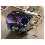 DESK LAMP, SLED SAUCER, WATER CAN, ETC.