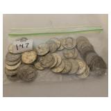 40 1964 BACK SILVER QUARTERS