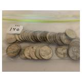 40 1964 BACK SILVER QUARTERS