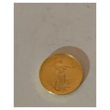 YEAR - 1987 1/10 $5.00 ST. GAUDENS GOLD