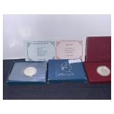 TWO COINS 1992 SILVER COMM. HALF DOLLARS, 1