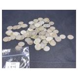 100 PRE 64 ROOSEVLET DIMES