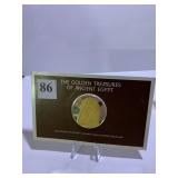 FRANKLIN MINT 24 GOLD OVER SILVER