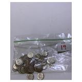 50 - 1964 BACK SILVER ROOSEVELT DIMES