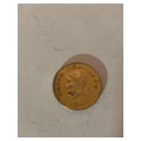 1945 5 CENTAVOS GOLD (SLIGHT SOLDER ON BACK)