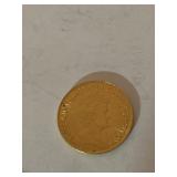 1917 - 10 GILDERS GOLD BU NETHERLANDS