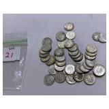 43 - 1964 BACK SILVER ROOSEVELT DIMES