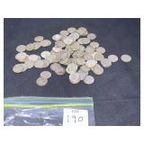 100 PRE 64 ROOSEVLET DIMES