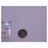 1856 - P  US SEATED QUARTER