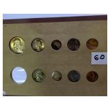 HOME MADE PARTIAL 1956 P & D SET