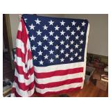 COFFIN FLAG 50 STAR VERY GOOD CONDITION