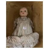 HORSEMAN BABY DOLL, NEEDS TLC, WEARING BABY DRESS