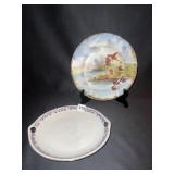 GERMANY 9.5", 10" HAND PAINTED FRANCE, COTTAGE