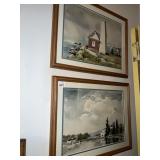 15" X 19" WATERCOLORS "CLEARING SKIES" BY