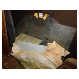 2 ROUND PIECES OF GLASS, 29", 19"