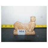 SOAPSTONE MAN LAYING BACK