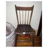 ANTIQUE PLANK BOTTOM CHAIR