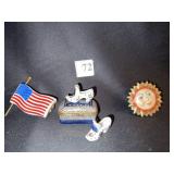 PEIMT MAIN LIMOGES BOX 80/250 AM. FLAG, SHOE ON