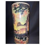 VICHY FRANCE DESIGN CERAMIC UMBRELLA STAND 8"X18"