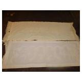 24X70, CREAM TABLE/BUFFET RUNNERS, SOME REPAIRS