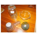 GLASS HANDLE SHAKER, MASON