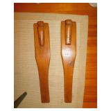 22.5" WOOD BOTTLE SHAPE BOARDS (USE UNKNOWN)