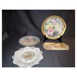 4 PIECES OF MADE IN GERMANY CHINA WITH FLORAL