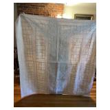 66" X 70" HAND STITCHED QUILT FADING ON FABRIC