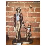 AUSTIN STATUE WOMAN W/ CHILD 15" H X 9" W