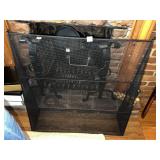 METAL FIREPLACE SCREEN - 33" H X 29" W
