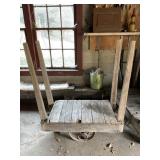 35" DECK WOOD DOLLY WITH 35" UPRIGHTS