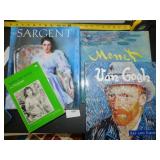 3 COFFEE TABLE BOOKS OF PAINTERS, MONET, SARGENT,