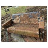 65" METAL GLIDER DOES NEED REPAINTED