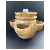 MCCOY POTTERY STRAWBERRY POT WITH DRIP GLAZE