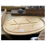 WOOD SERVING TRAY 22X11 MADE IN THAILAND AND