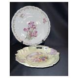 GERMAN KEIM PORCELAIN HAND PAINTED PLATE 12" #