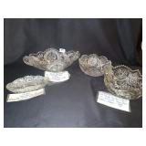 BRILLIANT CUT GLASS BOWL 3.5" H X 8" ROUND -