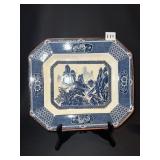 IRONSTONE PLATTER 13" X 11.5" SEE SIGN. ON BACK