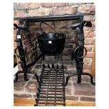 22.5" H ANDIRONS W/ RING PAIR TO GO