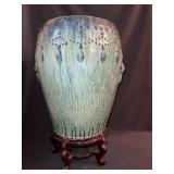 GARDEN SEAT WITH HANDLES 18 INCHES HIGH WITH