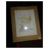 SEASHELL NUMBERED PRINT, RICHARD CANZANO 20X16,