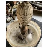 GLASS PENDANT LIGHT FIXTURE WITH COMPASS DESIGN