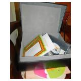 FAUX LEATHER CARD BOX, NON SLIP PLACEMATS AND 2