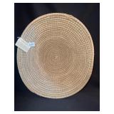 LARGE BANGLADESH HANDMADE BASKET 7" H X 21" ROUND