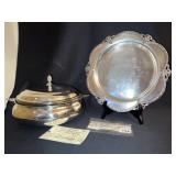 SHEFFIELD 1128 COVERED CASSEROLE W/ LINER 14" D